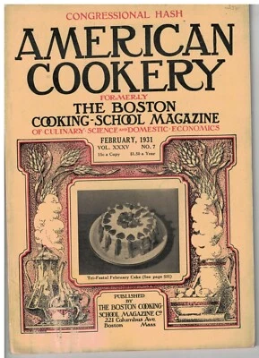 3 Vintage Issues of  the American Cookery Magazine Feb & March 1931, Feb 1927 — 第 1/3 张图片