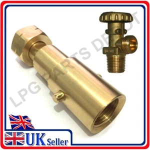 Adaptador punto de llenado botella de gas propano GLP tipo BAYONETA con M21.8 RH a W21.8 - Imagen 1 de 4