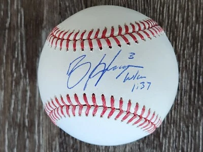Bryce Harper Signed Official Major League Baseball (Luke 1:37) Beckett  - Image 1 of 3