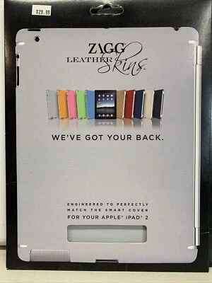 Zagg Gray Smart LEATHERskin for Apple iPad 2 Synthetic Leather Skin Protection - Image 1 of 2