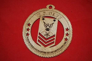 Navy Enlisted Force Command Master Chief Petty Officer  wooden ornament - Picture 1 of 1