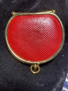 VINTAGE CHANGE PURSE EXPANDABLE SNAP CLOSURE Reptile MADE IN SPAIN - Picture 1 of 6