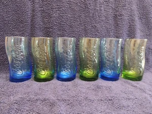 Coca- Cola 6 beautiful colored glasses - Picture 1 of 12