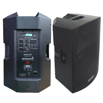 15" 2-Way Active  PA Bluetooth Speaker  4000W  Peak Powered TWS Audio DJ Speaker - Image 1 of 4