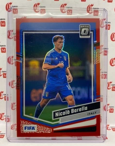 Nicolo Barella /299 RED OPTIC PRIZM 2023-24 Panini Donruss ITALY INTER MILAN #36 - Picture 1 of 2