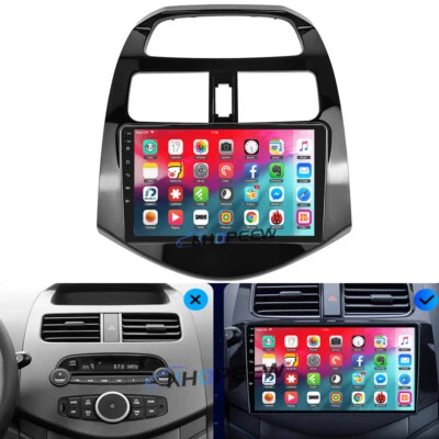 适用于雪佛兰 Spark 2010 - 2015 Android 12 汽车收音机 立体声 GPS NAVI FM RDS 播放器 — 第 1/4 张图片