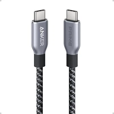 Anker Prime USB C Cable 240W Charging 3ft Braided Nylon for iPhone 16/Galaxy S24 - Image 1 of 4