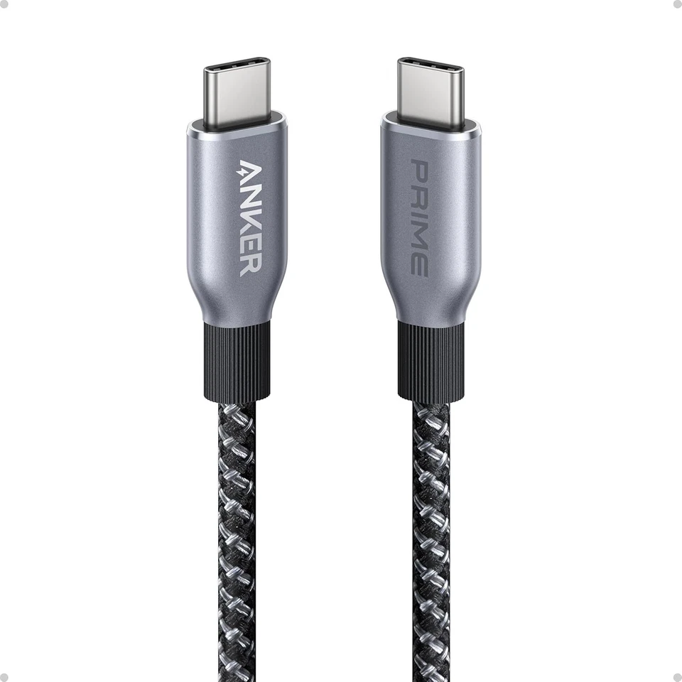 Anker Prime USB C Cable 240W Charging 3ft Braided Nylon for iPhone 16/Galaxy S24 - Image 1 of 4
