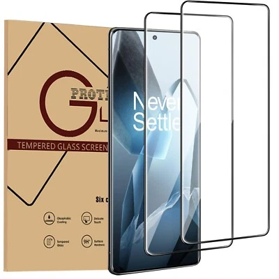 OnePlus 13 13R Screen Protector 2Pack 9H Tempered Glass Anti- Fingerprint - Image 1 of 4