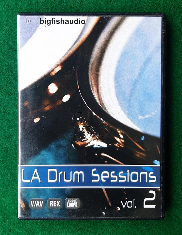 Big Fish Audio LA Drum Sessions Vol. 2 DVD Samples WAV/REX/Apple Music Software - Image 1 of 1
