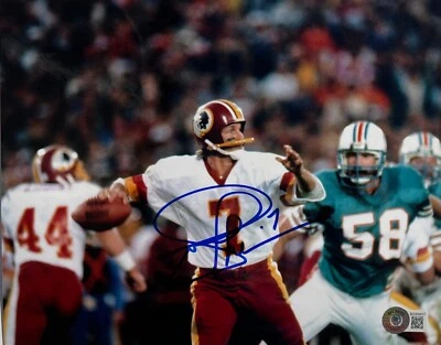 Joe Theismann Autographed Signed WASHINGTON REDSKINS 8x10 Photo Beckett BAS - Image 1 of 2