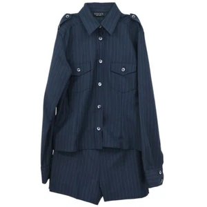 Gucci Setup Blouse Shirt Short Pants Navy 96/02368 96/02372 #42 #38 186036 - Picture 1 of 10