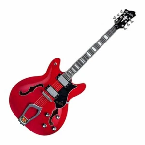 Hagstrom Viking Series Semi-Hollow Electric Guitar - Transparent Wild Cherry - Picture 1 of 1