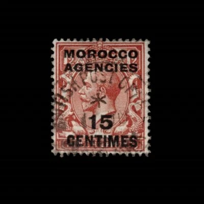 Gran Bretaña, Oficinas en Marruecos, Scott 404, Jorge V, 1917-24, usado Foto 1 de 2