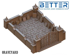 Graveyard, 3d Printed Dice Tray Terrain. For RPG Tabletop Wargaming. - Picture 1 of 1