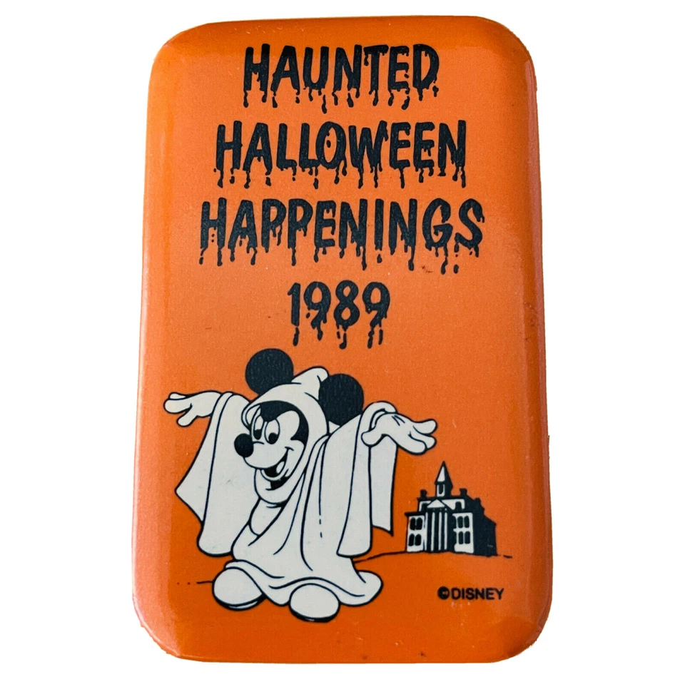 迪士尼乐园别针纽扣闹鬼大厦万圣节事件 1989 年米老鼠 — 第 1/1 张图片