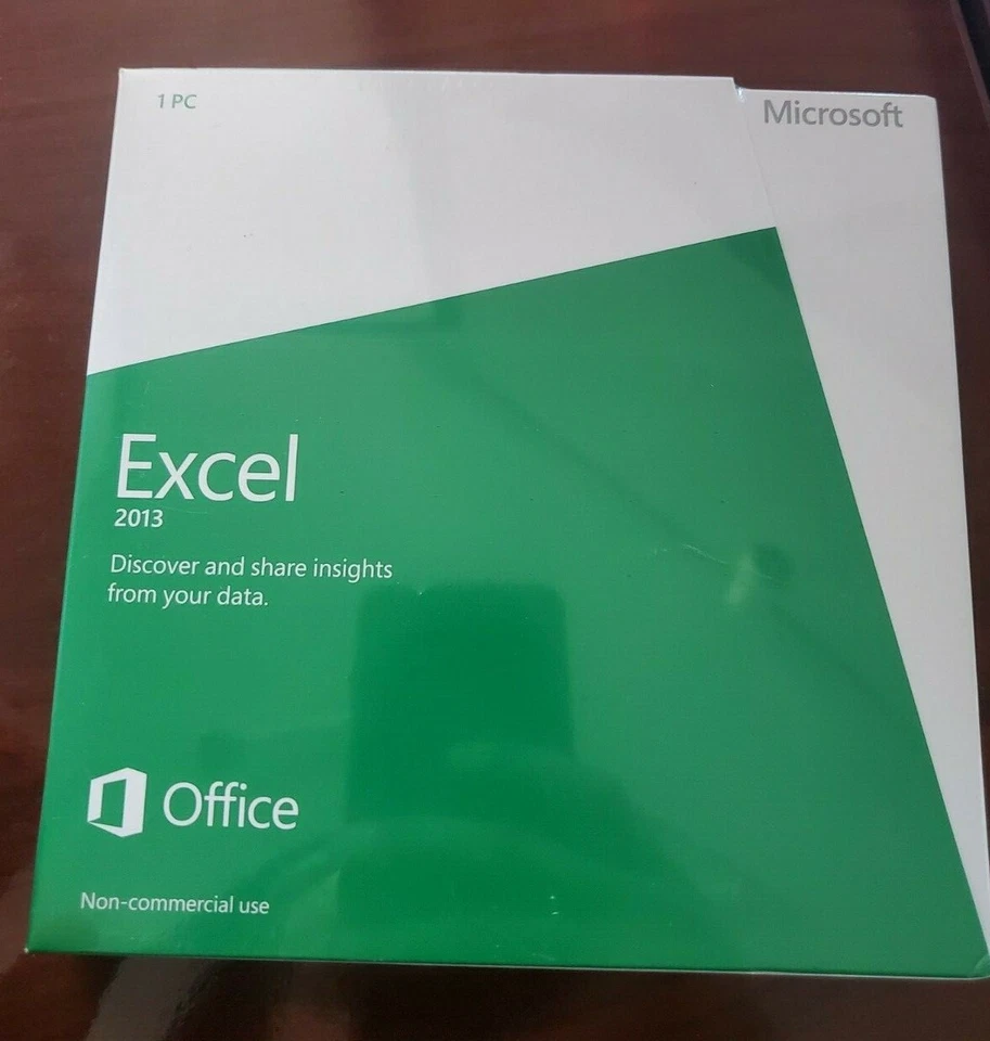 Microsoft Excel 2013 Retail DVD Install PC Windows 1 PC Non Commercial Use - Image 1 of 3