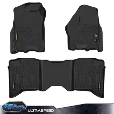 Fit For 2013-18 Dodge Ram 1500 2500 3500 Crew Cab TPE Floor Mats Liners - Image 1 of 4