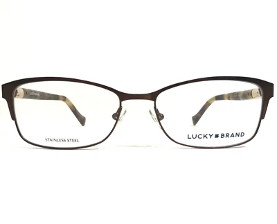 Lucky Brand Eyeglasses Frames D119 BROWN Tortoise Rectangular Full Rim 53-16-140