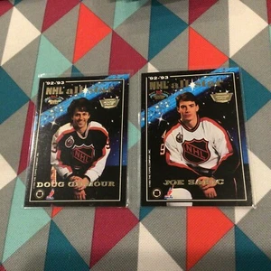 Joe Sakic / Doug Gilmour 1993/94 topps stadium club Members Only NHL All Star - Picture 1 of 1