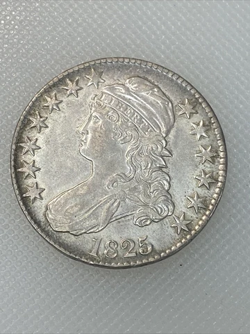 1825 Capped Bust Half E1 Cover
