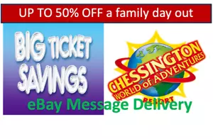 4 x ALMOST FREE TICKETS  🎉 TO Chessington World of Adventures  EXPIRES 31/12/24 - Picture 1 of 1