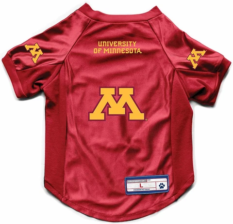 NEW! MINNESOTA GOLDEN GOPHERS DOG CAT DELUXE STRETCH JERSEY LICENSED CHOOSE SIZE Cover