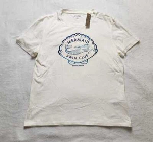 Neu Damen XS M J Crew klassische Passform Meerjungfrau Swim Club Grafik T-Shirt Tee - Bild 1 von 8
