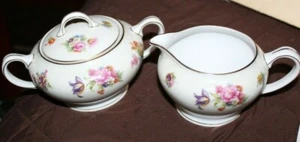 Chateau China Czechoslovakia Sugar & Creamer Set - Picture 1 of 2