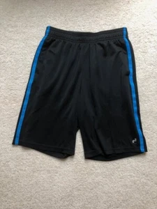 FILA Sport Youth Boys Athletic Gym Shorts - Size YL Large - Black/Blue - Picture 1 of 2