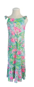 Lilly Pulitzer Girls Odette Midi Dress Multi Floridita Size L (8-10) - Picture 1 of 6