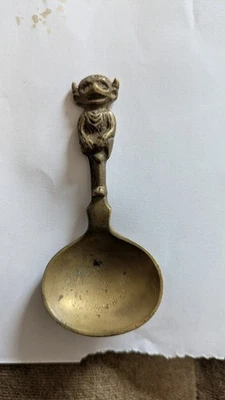 Vintage Brass Lincoln Imp Tea Caddy Spoon Collector's Item - Image 1 of 3