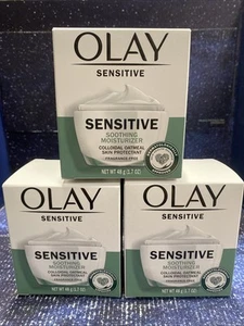 3 X Olay Sensitive Soothing Moisturizer Colloidal Oatmeal 1.7oz ea❗️ Ex: 03/2025 - Picture 1 of 6