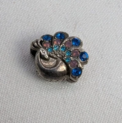 Chamilia Plata de Ley 925 Pavo Real "Hermoso" Dije Foto 1 de 4