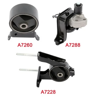 Set of 3Pcs A7260 Engine Motor Mount Kit Fit For 2000-2005 Toyota Echo 1.5L - Image 1 of 4