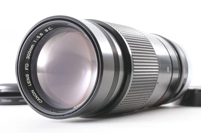 [MINT W / Filter & Cap] Canon FD 300mm f5.6 SC S.C. MF Telephoto Lens From JAPAN - Image 1 of 4
