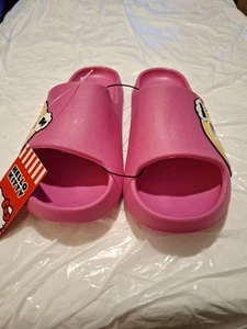 Hello Kitty Pink Beach Slides Slipper Sandals Rainbow Cloud Women’s 7/8 NEW! - Picture 1 of 5