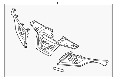 Nissan Juke 2013-2014 genuino - Conjunto de parrilla 62070-3YW0A Foto 1 de 2