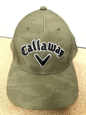 Callaway Hat Cap Adult SM Green Camouflage A-Flex Vented Mens Golf Hat - Photo 1/4