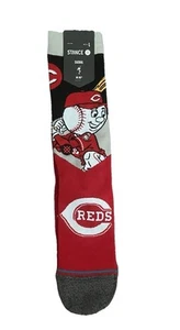 Stance Casual Men’s Socks MLB Baseball Mr Red Mascot Cincinnati Reds USA - Picture 1 of 5