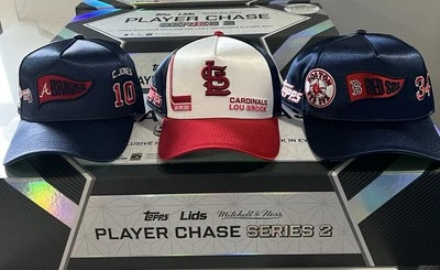 Topps Lids Mitchell & Ness Player Chase Series 2 Braves Red Sox Cardinals - Image 1 of 4