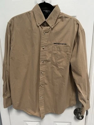 CAMISA BMW MOTORRAD EE. UU. PEQUEÑA CAQUI PARA HOMBRE MANGA LARGA ABOTONADA Foto 1 de 4