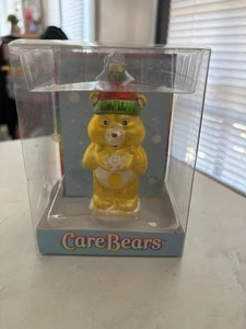 Vtg NIB Care Bears Yellow Share Bear Glass Ornament 4" 2004 Funshine Sunshine - Picture 1 of 3