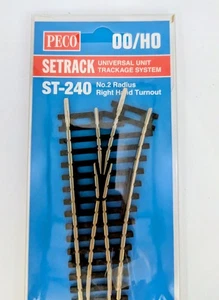 Peco No 2 Weichengleis rechts ST-240 - Bild 1 von 5