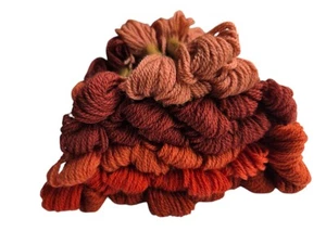 Paternayan Persian Yarn Lot Of 20 Skeins Bittersweet Copper Rust 3 Ply Wool - Picture 1 of 5