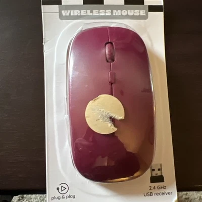 Natural Maroon Vivitar Wireless Computer Mouse (NEW IN PACK) - Image 1 of 2