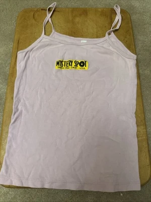 Camiseta sin mangas vintage años 90 Y2K Mystery Spot California Babydoll talla M rosa Foto 1 de 4