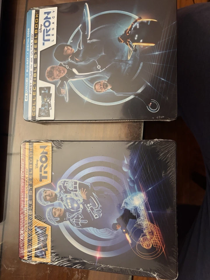TRON 4K STEELBOOK & TRON LEGACY 4K STEELBOOK BRAND NEW SEALED NO DENTS - image 1 of 1