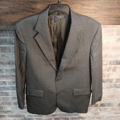 Brooks Brothers Blazer Mens 41R Gray 2 Button Sport Coat Office Wedding Classic - Image 1 of 4