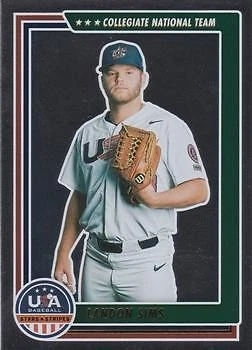 Landon Sims 2022 USA Baseball Stars & Stripes - Retail #28 - Image 1 of 2